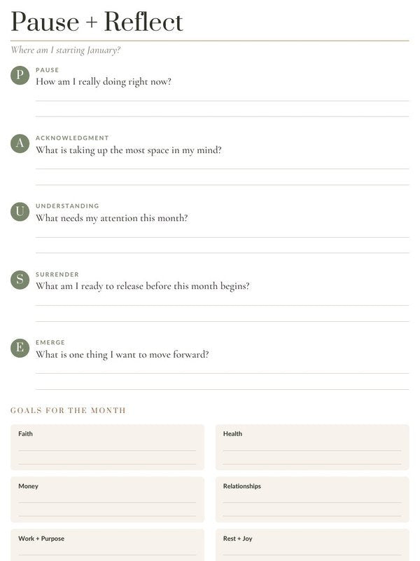 Pause and Reflect page walking through the P.A.U.S.E. Framework