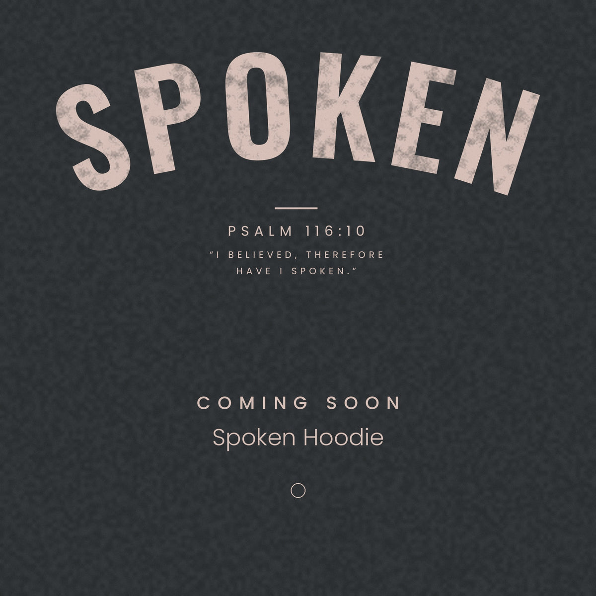 Spoken Hoodie | Washed Black